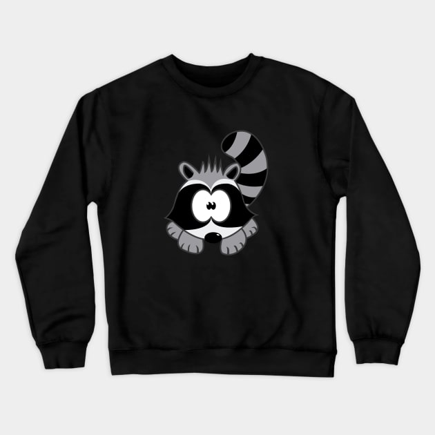 raccoon Crewneck Sweatshirt by Namarqueza